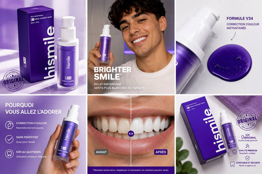 Hismile V34 Colour Corrector Serum – Sérum Correcteur de Couleur des Dents 💜